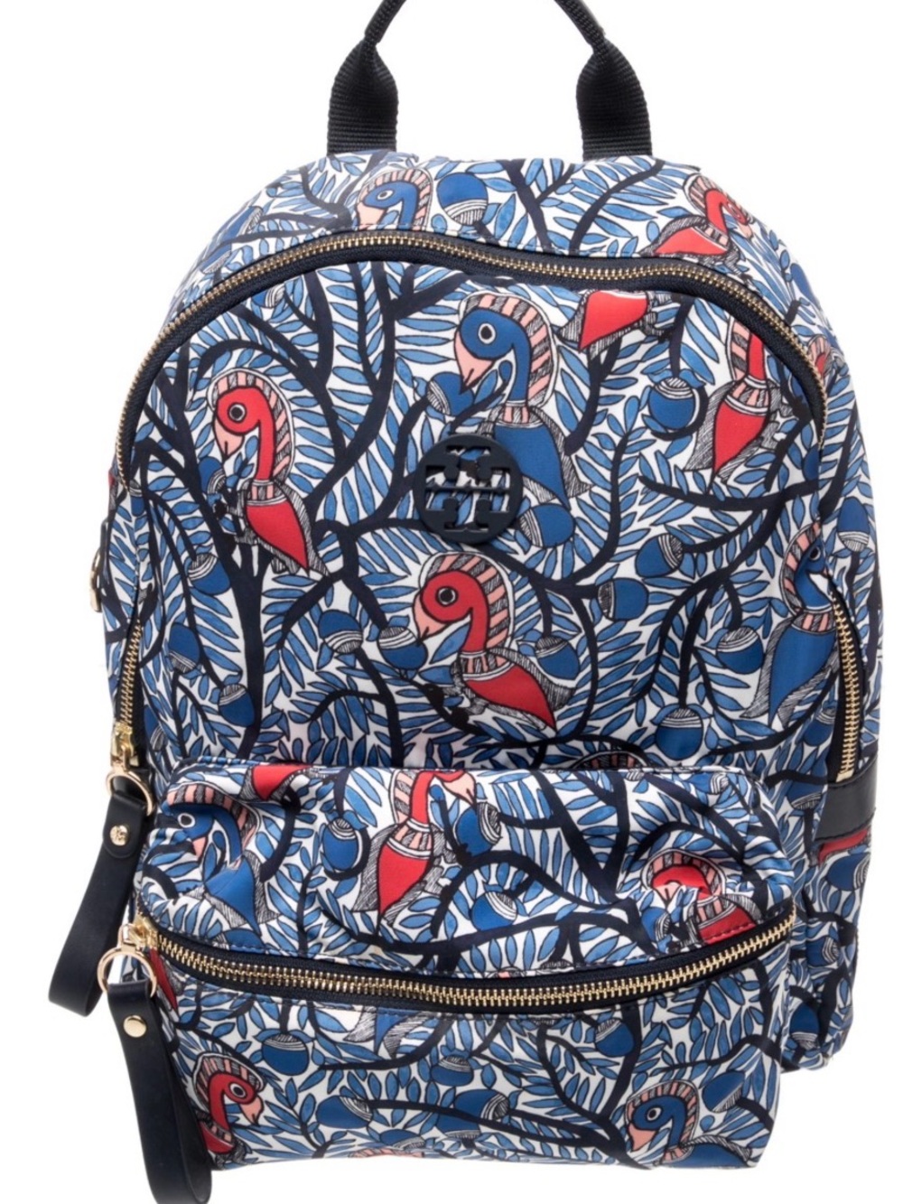 Tory Burch Parrot Print Mini Backpack - Blue & Red
